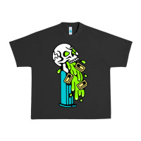 Pigment Black skull pez Urban Heavy Tee - linhVisuals
