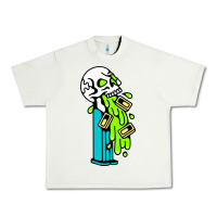 Pistachio skull pez Urban Heavy Tee - linhVisuals