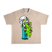 French Oak skull pez Urban Heavy Tee - linhVisuals