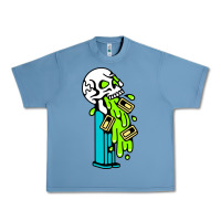 Pebble Blue skull pez Urban Heavy Tee - linhVisuals