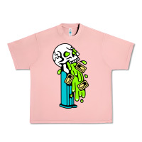 Salmon skull pez Urban Heavy Tee - linhVisuals