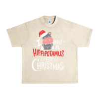 Sandshell i want hippopotamus for christmas hippo xmas gift Urban Heavy Tee - linhVisuals