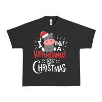 Pigment Black i want hippopotamus for christmas hippo xmas gift Urban Heavy Tee - linhVisuals