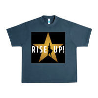Midnight Navy rise up! hamilt musical broadway Urban Heavy Tee - linhVisuals