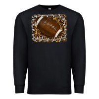 Black leopard american football backround Premium Sweatshirt - RanaPortraitStore