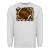 Dove Grey leopard american football backround Premium Sweatshirt - RanaPortraitStore