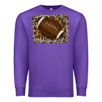 Purple leopard american football backround Premium Sweatshirt - RanaPortraitStore