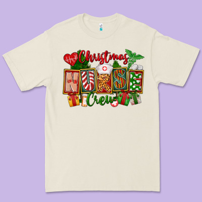 Christmas Nurse Crew Premium Tee Designed By Fadigitalartstudio