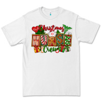 White Christmas Nurse Crew Premium Tee - FaDigitalArtStudio