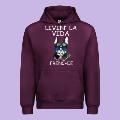 Livin' La Vida Frenchie Urban Hoodie Designed By Bettercallsaul