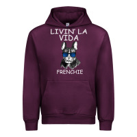 Mauve Wine Livin' la vida Frenchie Urban Hoodie - Bettercallsaul