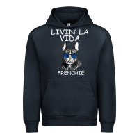 Navy Livin' la vida Frenchie Urban Hoodie - Bettercallsaul