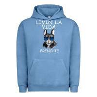 Pigment Pebble Blue Livin' la vida Frenchie Urban Hoodie - Bettercallsaul