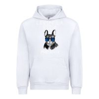 White Livin' la vida Frenchie Urban Hoodie - Bettercallsaul