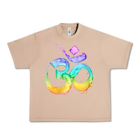 Burro womens om symbol   psy trance goa yoga meditation buddhism buddhist v Urban Heavy Tee - linhVisuals
