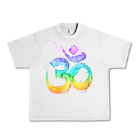 Lunar Rock womens om symbol   psy trance goa yoga meditation buddhism buddhist v Urban Heavy Tee - linhVisuals