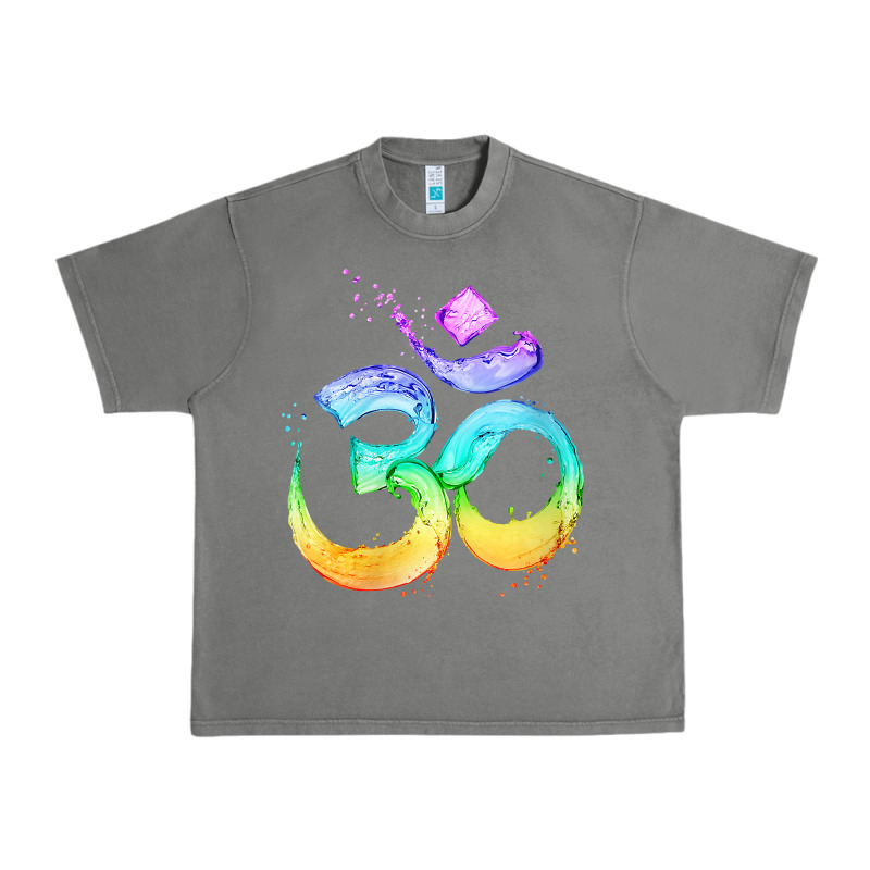 Womens Om Symbol   Psy Trance Goa Yoga Meditation Buddhism Buddhist V Urban Heavy Tee by linhVisuals | Teevron