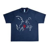 Navy beauty the beast love Urban Heavy Tee - linhVisuals