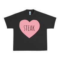 Pigment Black i heart steak Urban Heavy Tee - linhVisuals