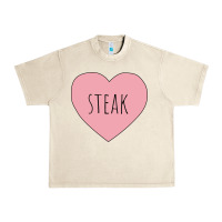 Sandshell i heart steak Urban Heavy Tee - linhVisuals