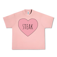 Salmon i heart steak Urban Heavy Tee - linhVisuals