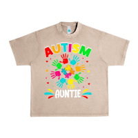 French Oak autistic auntie puzzle support family autism awareness sweatshirt Urban Heavy Tee - linhVisuals