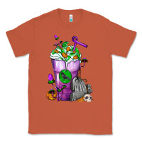 Copper Halloween Cold Drink Frappe With Tombstone Classic Tee - FaDigitalArtStudio