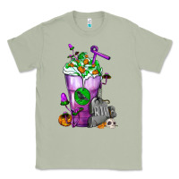Matcha Halloween Cold Drink Frappe With Tombstone Classic Tee - FaDigitalArtStudio