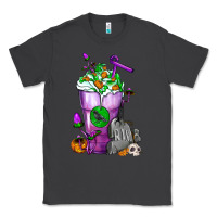 Smoke Halloween Cold Drink Frappe With Tombstone Classic Tee - FaDigitalArtStudio