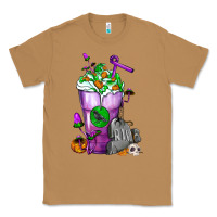 Toasted Coconut Halloween Cold Drink Frappe With Tombstone Classic Tee - FaDigitalArtStudio