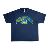 Navy delaware blue hens Urban Heavy Tee - linhVisuals