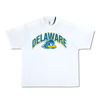 White delaware blue hens Urban Heavy Tee - linhVisuals