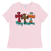 Merry Christmas Cross Ladies Tee | Teevron