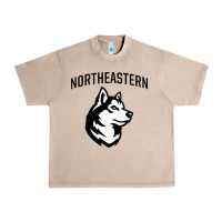 French Oak northeastern huskies Urban Heavy Tee - linhVisuals