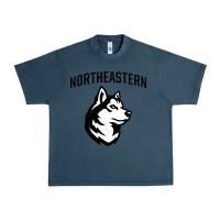 Midnight Navy northeastern huskies Urban Heavy Tee - linhVisuals
