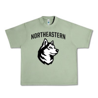 Oil Green northeastern huskies Urban Heavy Tee - linhVisuals