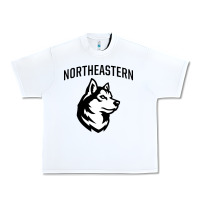 White northeastern huskies Urban Heavy Tee - linhVisuals