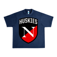 Navy northeastern huskies Urban Heavy Tee - linhVisuals