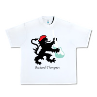 White richard thompson (fairport convention) Urban Heavy Tee - linhVisuals