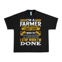 Black farmer Urban Heavy Tee - linhVisuals