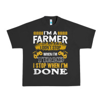 Pigment Black farmer Urban Heavy Tee - linhVisuals