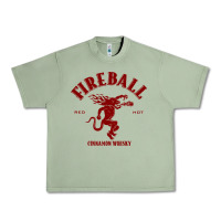 Oil Green vintag fireball   whisky Urban Heavy Tee - linhVisuals