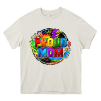 Cream proud mom lgbt Heavy Core Tee - FaDigitalArtStudio