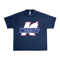 Navy Kalamazoo ice hockey Urban Heavy Tee - linhVisuals