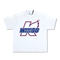 White Kalamazoo ice hockey Urban Heavy Tee - linhVisuals