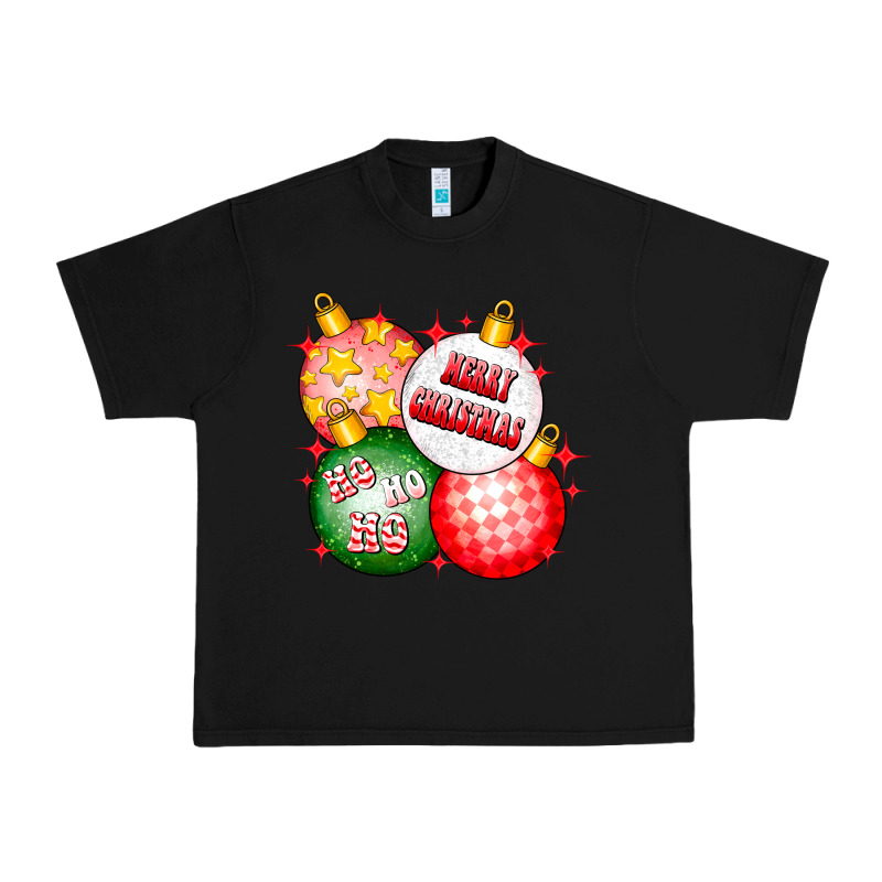 Merry Christmas Ball Urban Heavy Tee by CowhideDigitalArt | Teevron