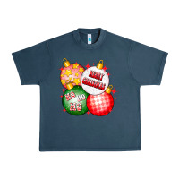 Midnight Navy merry christmas ball Urban Heavy Tee - CowhideDigitalArt