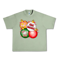 Oil Green merry christmas ball Urban Heavy Tee - CowhideDigitalArt