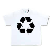 White Recycle Urban Heavy Tee - linhVisuals