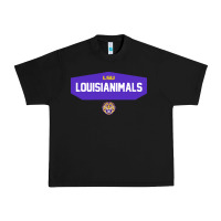 Black LSU Louisianimals Urban Heavy Tee - linhVisuals
